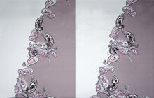 Viskosejersey bedruckt PANEL paisley flower