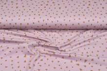 Baumwolljersey bedruckt little hearts altrosa