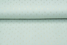 Baumwoll Musselin bedruckt bedrukt Foil Rectangle mint-gold