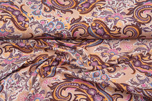 Viskose Jersey bedruckt bohemian paisley poplin stretch altrosa
