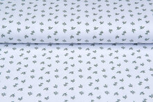 Baumwolljersey bedruckt mini branches weiss