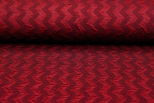 Strickstoff zigzag dunkelrot