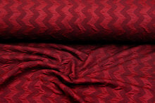Strickstoff zigzag dunkelrot
