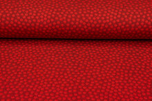Strickstoff dots donkerrood-rood
