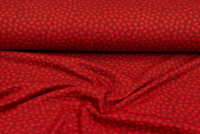Strickstoff dots donkerrood-rood