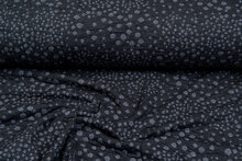 Strickstoff little dropps dunkelgrau-grau