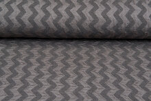 Strickstoff zigzag silbergrau-taupe