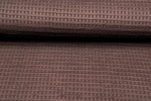 Strickstoff waffel braun