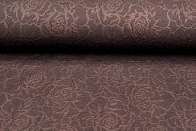 Strickstoff roses braun