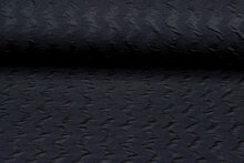 Strickstoff zigzag schwarz