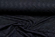 Strickstoff zigzag schwarz