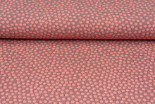 Strickstoff dots lachsrosa