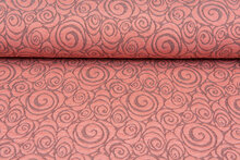 Strickstoff retro twill lachsrosa