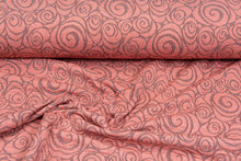 Strickstoff retro twill lachsrosa
