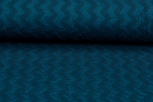 Strickstoff zigzag petrol