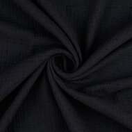 Baumwoll Musselin bedruckt dobby schwarz