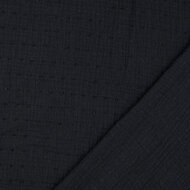 Baumwoll Musselin bedruckt dobby schwarz