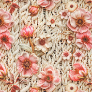 Alpenfleece bedruckt rope with flowers 1