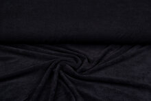 Gestrickte Frotteestoff schwarz