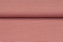 Baumwolljersey strick retro rot-orange
