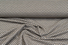 Baumwolljersey strick retro dunkelsand-schwarz