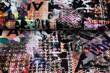 Baumwolljersey bedruckt colorful artwork