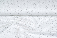 Baumwolljersey bedruckt mini hearts ecru - sand