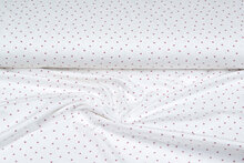 Baumwolljersey bedruckt mini hearts ecru - altrosa