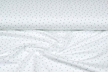 Baumwolljersey bedruckt mini hearts ecru - altgr&uuml;n