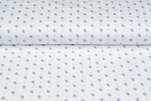 Baumwolljersey bedruckt mini koala ecru - blau