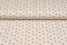 Baumwolljersey bedruckt mini branches sand