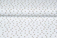 Baumwolljersey bedruckt mini bee ecru - off-white