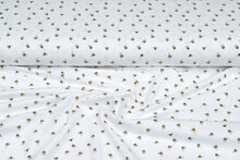 Baumwolljersey bedruckt mini bee ecru - off-white