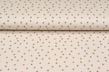 Baumwolljersey bedruckt mini bee sand