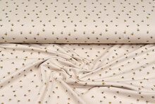 Baumwolljersey bedruckt mini bee sand