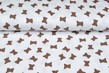 Baumwolljersey bedruckt mini bears ecru - off-white
