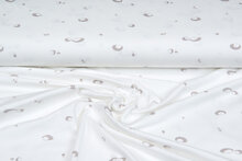 Baumwolljersey bedruckt mini hedgehog ecru - sand