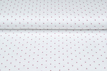 Baumwolljersey bedruckt stars ecru - altrosa