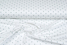 Baumwolljersey bedruckt stars ecru - altgr&uuml;n