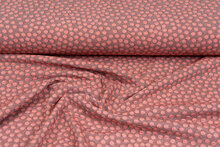 Strickstoff Jacquard dots lachsrosa