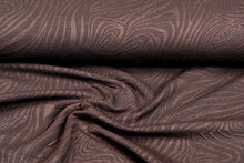 Strickstoff Jacquard retro stripes braun