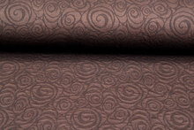 Strickstoff Jacquard retro twill braun