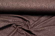 Strickstoff Jacquard retro twill braun
