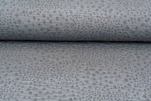 Strickstoff Jacquard little dropps grau