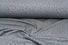 Strickstoff Jacquard little dropps grau