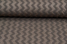 Strickstoff Jacquard zigzag bronze