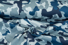 Knitted Camouflage Denim blau-grau