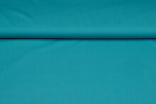 Baumwolle Popeline uni hellpetrol