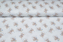Baumwolljersey bedruckt rabbit hearts off-white