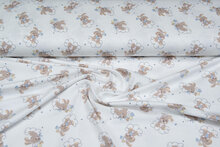 Baumwolljersey bedruckt rabbit hearts off-white